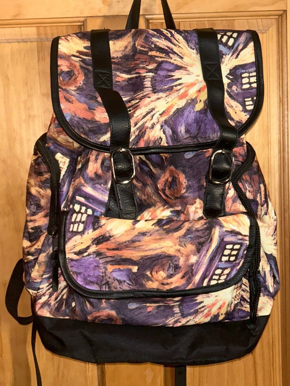 Doctor Who TARDIS Van Gogh Starry Night Backpack Vincent and Doctor Matt Smith